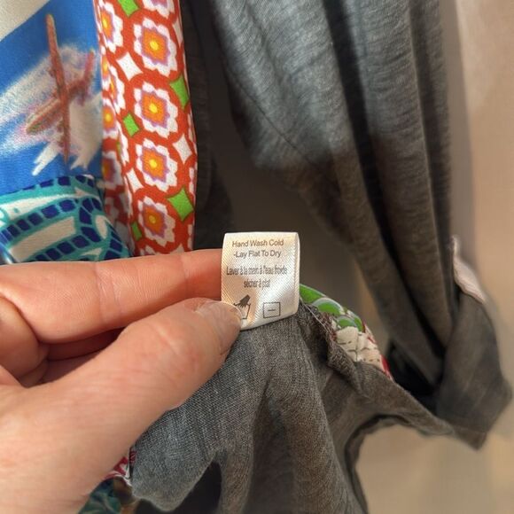 Anthropology One September Milieu Mixed Media Floral Knit  Women's Top. Size M. - Picture 11 of 11